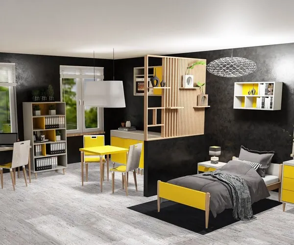 Chambre-studio d'hébergement meublée