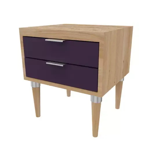 Table de chevet 2 tiroirs
