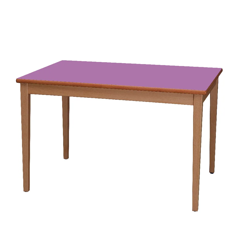 Table de restauration à plateau stratifié